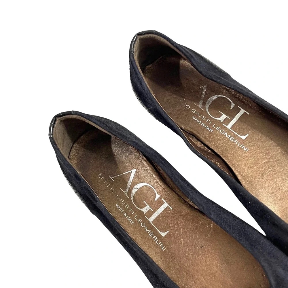 AGL cap toe suede flats‎ loafers Size 37
